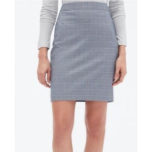 Banana republic factory plaid skirt